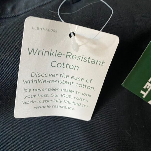 (2) pair L.L. Bean Classic Fit Chino Pants black and khaki size 12P NWT women's - Picture 7 of 16